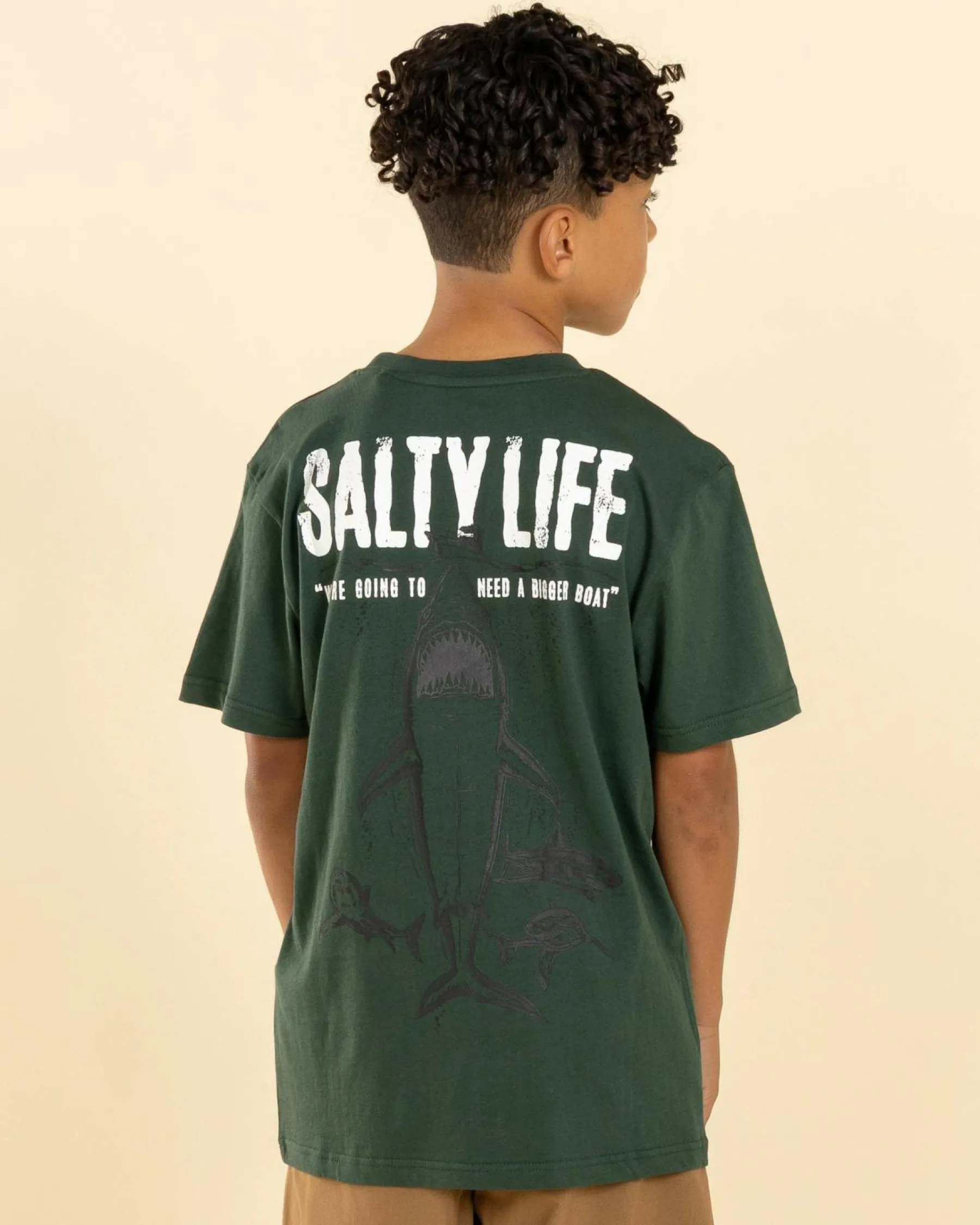 Tops & T-Shirts*Salty Life Boys' Shiver T-Shirt Green