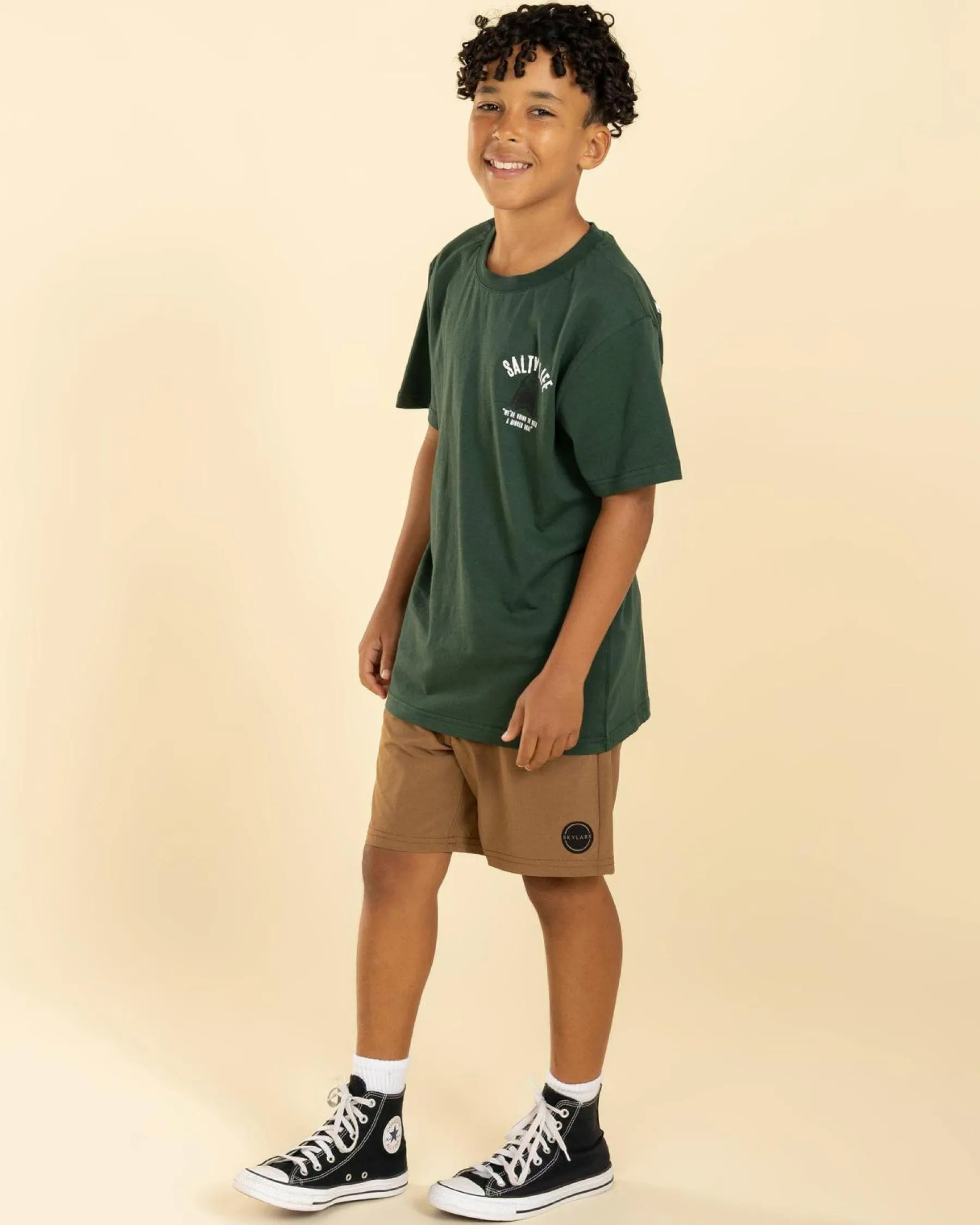 Tops & T-Shirts*Salty Life Boys' Shiver T-Shirt Green