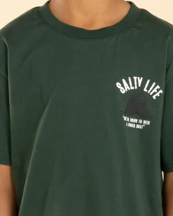 Tops & T-Shirts*Salty Life Boys' Shiver T-Shirt Green