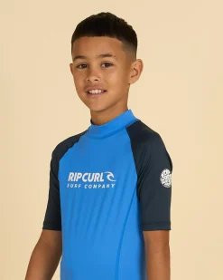Online Boy's Shock Short Sleeve Rash Vest Kids/BOY Rashies