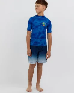 Clearance Boys' Shred Short Sleeve Rash Vest Kids/BOY Rashies