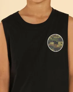 Tops & T-Shirts*Ringers Western Boys' Signature Bull Muscle Tank Black/camo