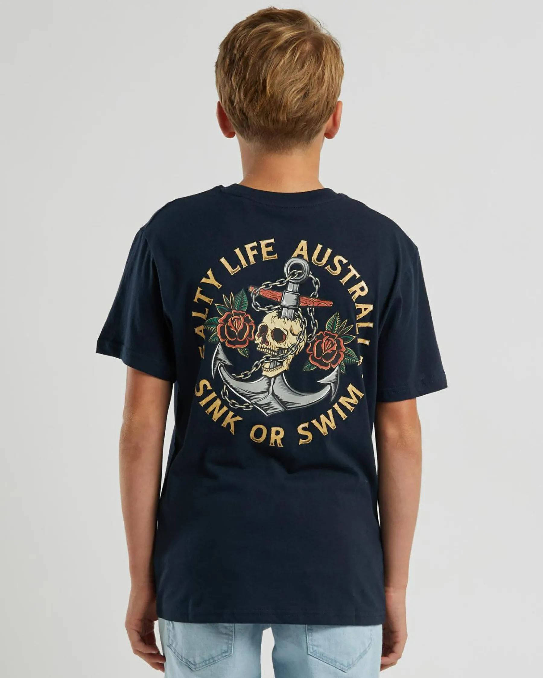 Tops & T-Shirts*Salty Life Boys' Sink or Swim T-Shirt Navy