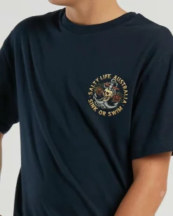 Tops & T-Shirts*Salty Life Boys' Sink or Swim T-Shirt Navy