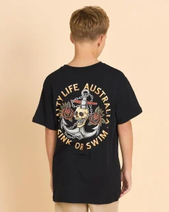 Tops & T-Shirts*Salty Life Boys' Sink Or Swim T-Shirt Black