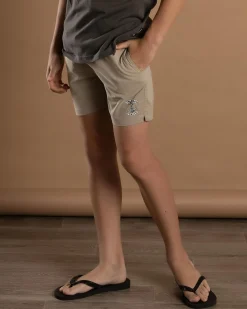 Board Shorts|Shorts & Bottoms*The Mad Hueys Boys' Skull Anchor Volley Shorts Taupe