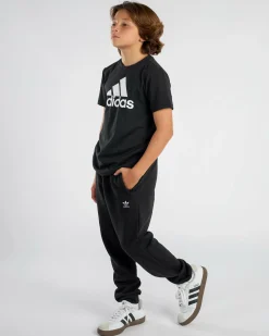 Shorts & Bottoms*adidas Boys' Small Trefoil Track Pants Black