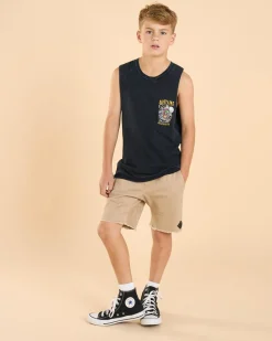 Tops & T-Shirts*Salty Life Boys' Snap Muscle Tank Navy Acid