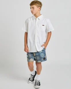 Hot Boys' Spiral Elastic Waist Shorts Kids/BOY Shorts & Bottoms