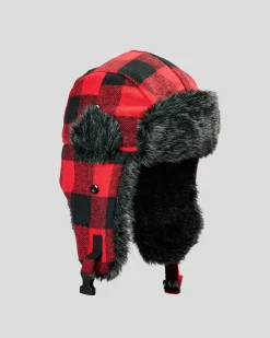 Headwear*Dexter Boys' Spotter Trapper Hat Red/black