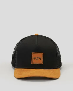 Headwear*Billabong Boys' Stacked Snapback Cap Black/tan