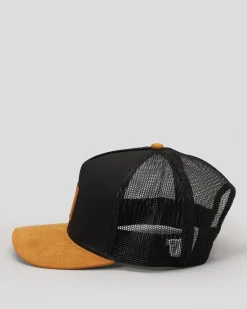 Headwear*Billabong Boys' Stacked Snapback Cap Black/tan