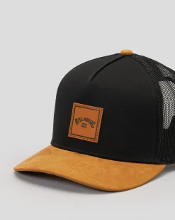 Headwear*Billabong Boys' Stacked Snapback Cap Black/tan