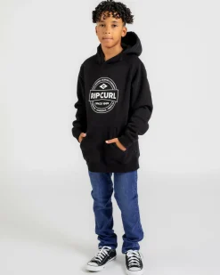Outerwear*Rip Curl Boys' Stapler Hoodie Black
