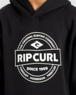 Outerwear*Rip Curl Boys' Stapler Hoodie Black