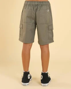Shorts & Bottoms*Jacks Boys' Stockpile Elastic Waist Shorts Olive