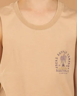 Tops & T-Shirts*Jacks Boys' Summer State Muscle Tank Sand Acid