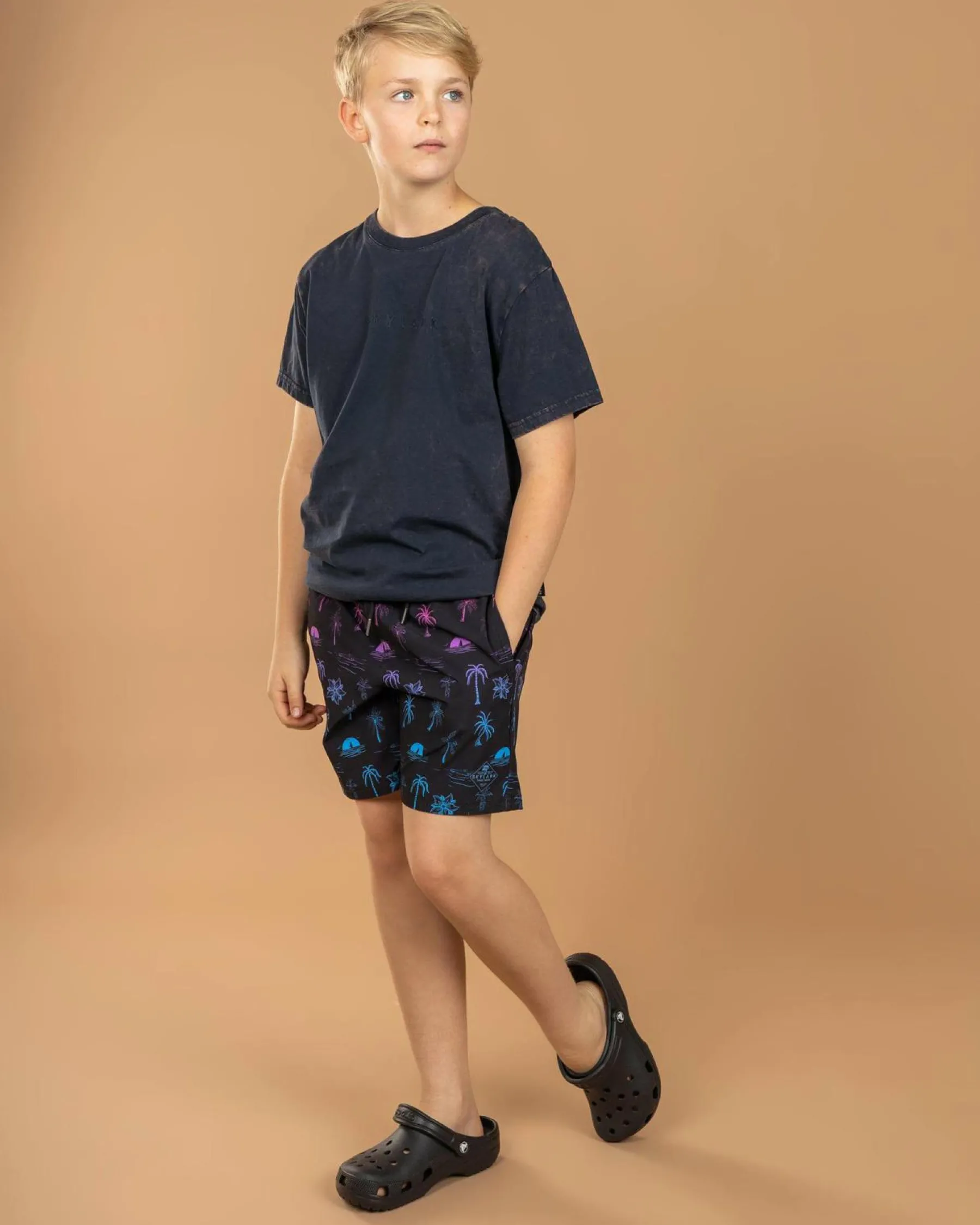 Clearance Boys' Summit Elastic Waist Shorts Kids/BOY Board Shorts|Shorts & Bottoms