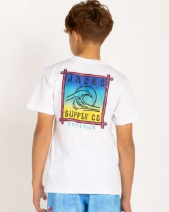 Tops & T-Shirts*Jacks Boys' Surf Spectrum T-Shirt White