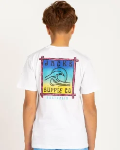 Tops & T-Shirts*Jacks Boys' Surf Spectrum T-Shirt White