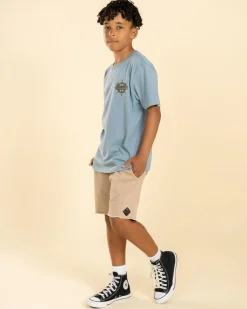 Tops & T-Shirts*The Mad Hueys Boys' The Sea Captain T-Shirt Steel Blue