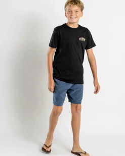 Tops & T-Shirts*Billabong Boys' Throw Back T-Shirt Black
