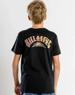 Tops & T-Shirts*Billabong Boys' Throw Back T-Shirt Black