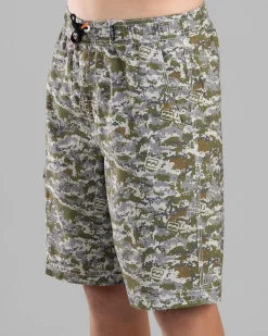 Board Shorts|Shorts & Bottoms*Billabong Boys' Throw On Board Shorts Camo