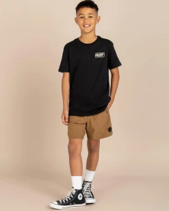 Tops & T-Shirts*Billabong Boys Trademark T-Shirt Black