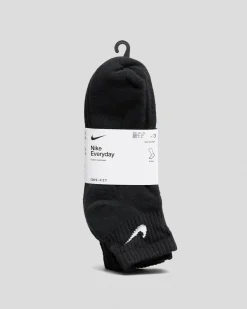 Socks & Accesories*Nike Boys' Training Ankle Socks 3 Pack Black/white