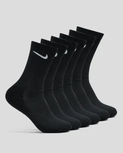 Socks & Accesories*Nike Boys' Training Crew Socks 6 Pack Black/white