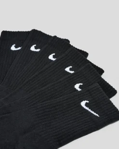 Socks & Accesories*Nike Boys' Training Crew Socks 6 Pack Black/white
