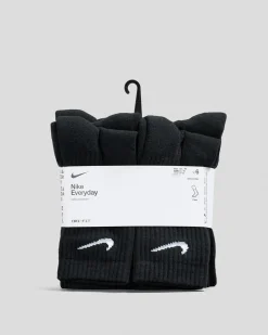 Socks & Accesories*Nike Boys' Training Crew Socks 6 Pack Black/white