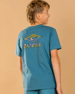 Tops & T-Shirts*Rip Curl Boys' Tropic Daze Logo T-Shirt Storm Blue