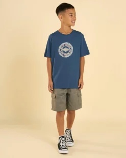 Tops & T-Shirts*Rip Curl Boys' Tropic Daze Mandala T-Shirt Light Navy