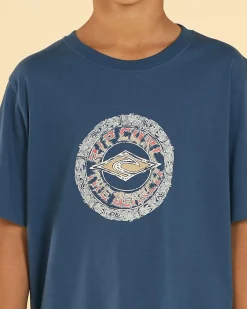 Tops & T-Shirts*Rip Curl Boys' Tropic Daze Mandala T-Shirt Light Navy