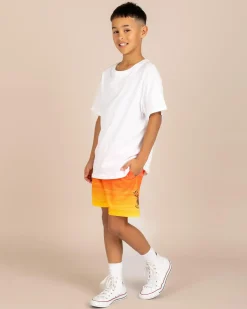 Shorts & Bottoms*Salty Life Boys' Unite Elastic Waist Shorts Pink/orange Fade