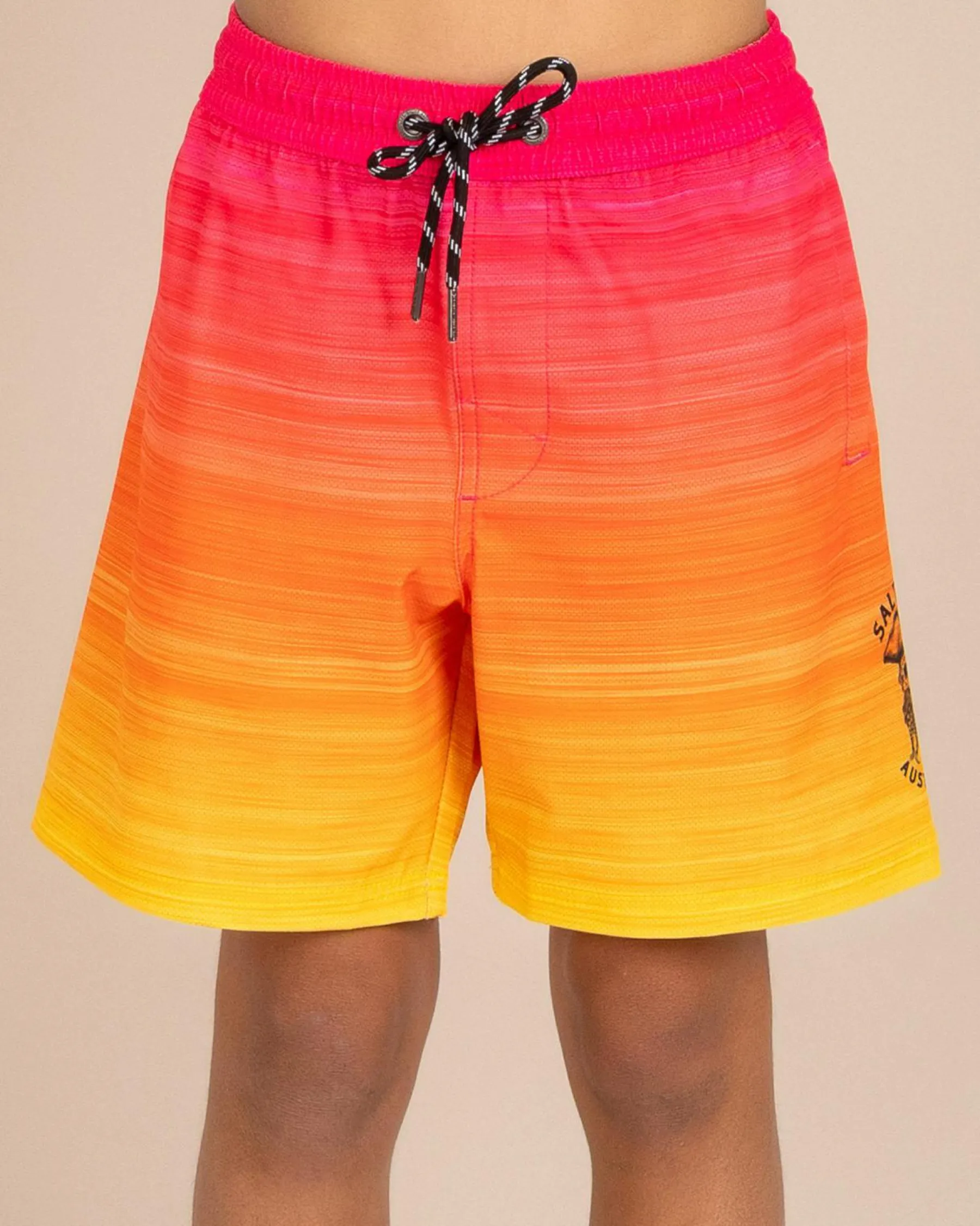 Shorts & Bottoms*Salty Life Boys' Unite Elastic Waist Shorts Pink/orange Fade