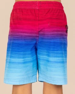 Shorts & Bottoms*Salty Life Boys' Unite Elastic Waist Shorts Pink/blue Fade