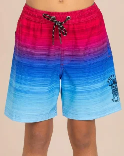 Shorts & Bottoms*Salty Life Boys' Unite Elastic Waist Shorts Pink/blue Fade
