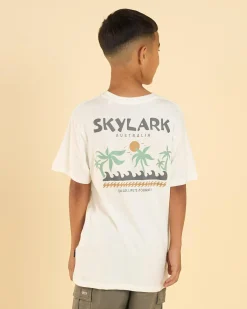 Tops & T-Shirts*Skylark Boys' Vacation T-Shirt Off White