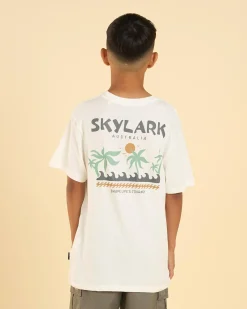 Tops & T-Shirts*Skylark Boys' Vacation T-Shirt Off White