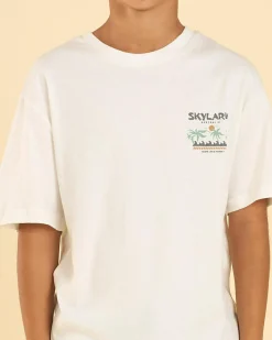 Tops & T-Shirts*Skylark Boys' Vacation T-Shirt Off White