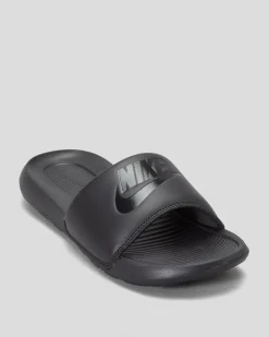 Slides*Nike Boys' Victori One Slides Black/black-black