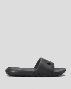 Slides*Nike Boys' Victori One Slides Black/black-black