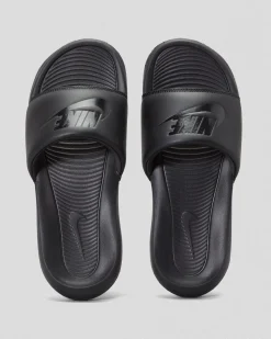 Slides*Nike Boys' Victori One Slides Black/black-black