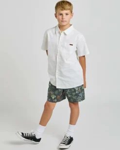Board Shorts|Shorts & Bottoms*Jacks Boys' Wasteland Elastic Waist Shorts Charcoal/multi