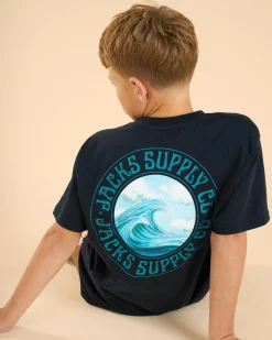 Tops & T-Shirts*Jacks Boys' Waterline T-Shirt Navy