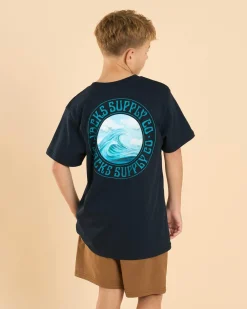 Tops & T-Shirts*Jacks Boys' Waterline T-Shirt Navy