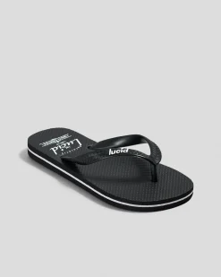 Flip Flops & Sandals*Lucid Boys' Wedge Thongs Black/white
